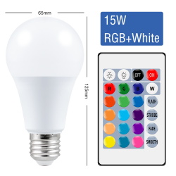 Умная Светодиодная лампа E27 с регулируемой яркостью, цветная лампа с изменением яркости, RGBW, белый Декор для дома, светильник Вт, 10 Вт, 15 Вт