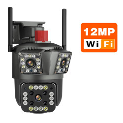 Камера Наружного видеонаблюдения HD, 8 Мп, PTZ, Wi-Fi, 4 к