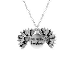 Новинка 2019, женское ожерелье золотого цвета, свободный медальон «You are my sunshine», мужские подарки, бесплатная Прямая поставка