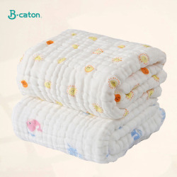 Детское банное полотенце для мальчиков и девочек, 100% хлопок, детские полотенца, одеяло для халат для новорожденного, 6 слоев, газовая мочалка, пеленка для младенцев