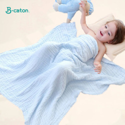 Детское банное полотенце для мальчиков и девочек, 100% хлопок, детские полотенца, одеяло для халат для новорожденного, 6 слоев, газовая мочалка, пеленка для младенцев