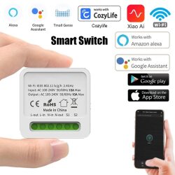 Wifi смарт-переключатель DIY светильник мини-переключатели 2 способ управления беспроводной Умный домашний выключатель с Alexa Google Home Cozylife Xiao Ai APP