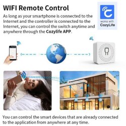 Wifi смарт-переключатель DIY светильник мини-переключатели 2 способ управления беспроводной Умный домашний выключатель с Alexa Google Home Cozylife Xiao Ai APP