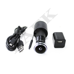 Камера видеонаблюдения V380, 1080P HD, 1,7 мм, широкоугольный объектив, рыбий глаз, сетевой мини-глазок, Wi-Fi, P2P ONVIF