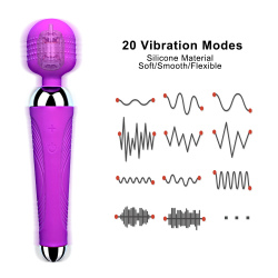 Беспроводной фаллоимитатор AV вибратор волшебная палочка для женщин Стимулятор клитора USB Перезаряжаемый массажер товары интимные игрушки для взрослых 18