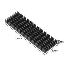 3 мм/6 мм Толщина теплоотвода радиатора M.2 охлаждение теплоотвода тепловые прокладки для NVME NGFF M.2 2280 PCI-E SSD