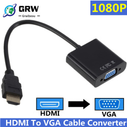 Адаптер 1080P HDMI-совместимый с VGA, Кабель-адаптер для Xbox, PS4, ПК, ноутбука, ТВ-приставки, проектора, HD TV