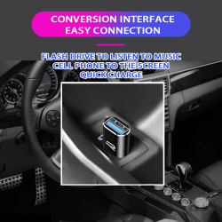 Автомобильный мини-конвертер с интерфейсом Type-C на USB 2020, зарядный адаптер с новым логотипом R для VW Volkswagen Golf 8 MK8 2021, аксессуары