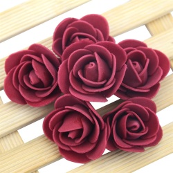 100 шт., искусственные головки розы из пенополиэтилена, 3,0 см
