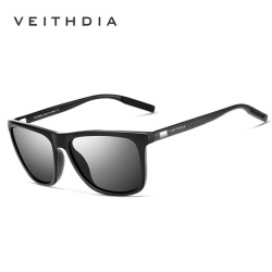 Бренд VEITHDIA, солнцезащитные очки унисекс, Ретро стиль, алюминий + TR90, солнцезащитные очки, поляризованные линзы, винтажные очки, солнцезащитные очки для мужчин/женщин и мужчин, 6108