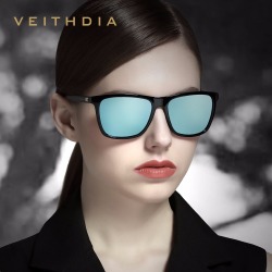 Бренд VEITHDIA, солнцезащитные очки унисекс, Ретро стиль, алюминий + TR90, солнцезащитные очки, поляризованные линзы, винтажные очки, солнцезащитные очки для мужчин/женщин и мужчин, 6108