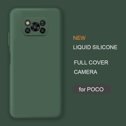 Новый чехол из жидкого силикона с полным покрытием для телефона Xiaomi Poco X3 Nfc M2 F2 Pro X2, глобальная Оригинальная мягкая защитная накладка на заднюю панель, чехлы