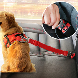 Автомобильный ремень безопасности для домашних животных, кошек и собак, регулируемое сиденье для домашних животных, жгут для собак, свинцовый зажим, рычаг безопасности, сцепление для собак, аксессуары для собак