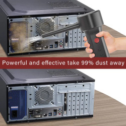 Электрическая воздуходувка для чистки компьютера, беспроводная воздуходувка, заменяет баллон для сжатого воздуха, удобная Пыль для чистки клавиатуры ПК