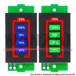 Индикатор емкости литиевого аккумулятора 1-8S 1S/2S/3S/4S, 3,7 в, дисплей 4,2 в, тестер мощности аккумулятора электромобиля, литий-ионный