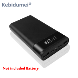 Быстрая зарядка 18650 портативное зарядное устройство 20000 мА USB Тип C 5 в Чехлы для аккумулятора коробка для хранения без батареи для iPhone Xiaomi Huawei