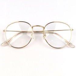 Новые дизайнерские женские очки, оптическая оправа, металлическая круглая оправа, прозрачные линзы, очки, черные, серебристые, золотистые очки