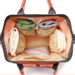 Рюкзак для мам Lequeen, модная брендовая Вместительная дорожная сумка для подгузников, дизайнерская сумка для ухода за детьми