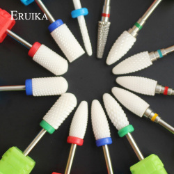 Eruika 13 Тип Керамика ногтей сверла маникюр машина Аксессуары Электрический поворотный Пилочки для ногтей Маникюр Cutter Дизайн ногтей Инструменты