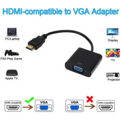 Преобразователь HD 1080P HDMI в VGA, кабель HDMI с аудио источником питания, Переходник HDMI «папа» в VGA «мама» для PS4, ТВ-приставки, xbox, ТВ, ноутбука