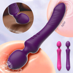 Мощный двойной AV вибратор для женщин Волшебная палочка массажер стимулятор клитора G Spot силиконовый Секс-игрушки для взрослых женская мастурбация
