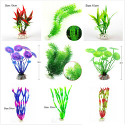Горячая Распродажа искусственное аквариумное растение украшение для аквариума, погружной цветок, трава, декоративный орнамент 10-30 см, 10 видов стилей на выбор