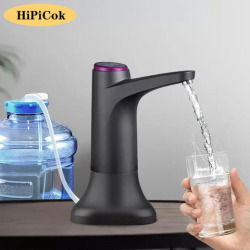 Водяной насос HiPiCok, 19 литров, мини-диспенсер для воды с USB-зарядкой, автоматический Электрический насос для бутылок, диспенсер для напитков
