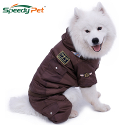 Теплая одежда для крупных собак, зимняя одежда комбинезон для собаки, теплый тренировочный костюм для крупных собак, куртка с капюшоном для щенков, изделие XL-5XL