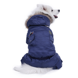 Теплая одежда для крупных собак, зимняя одежда комбинезон для собаки, теплый тренировочный костюм для крупных собак, куртка с капюшоном для щенков, изделие XL-5XL