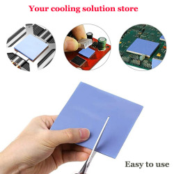 Термопроводная силиконовая прокладка для процессора, охлаждающая проводящая термоизоляция, 20 Вт/мК, 100 х10 0 мм