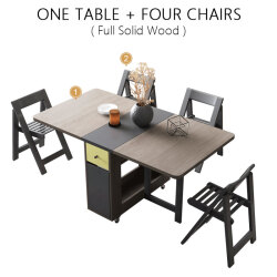 Модная Складная Обеденная Мебель yemek masasi, многофункциональные прямоугольные складные обеденные столы, складные стулья