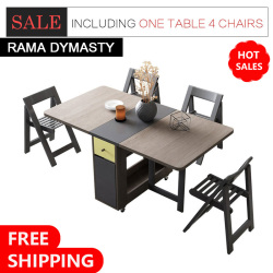 Модная Складная Обеденная Мебель yemek masasi, многофункциональные прямоугольные складные обеденные столы, складные стулья