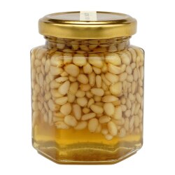 Мёд Башкирский Натуральный Цветочный с Орехами Кедр Башкирская медовня 230 грамм стекло
