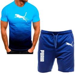 Летний спортивный комплект, мужской модный комплект из двух предметов, спортивный, для фитнеса, бега, повседневные шорты с коротким рукавом