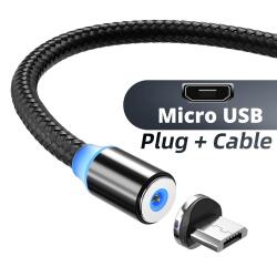 Магнитный кабель ANMONE Micro USB, 3 в 1, для iPhone, Huawei, Samsung, XiaoMi