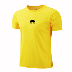 Быстросохнущая дышащая мужская Спортивная футболка с короткими рукавами для тренировок и бега, летняя повседневная свободная уличная футболка большого размера с круглым вырезом