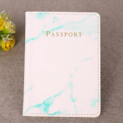 Обложка для паспорта, из искусственной кожи, с мраморным рисунком