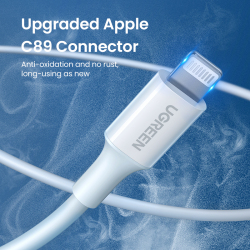 UGREEN MFi USB для Lightning Кабель для iPhone 14 13 12 Pro Max 2.4A Быстрая зарядка для iPhone для iPad телефон кабель для передачи данных