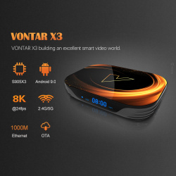 ТВ-приставка VONTAR X3 4 Гб 128 Гб 8K Android 9 Smart Android ТВ-приставка 9,0 Amlogic S905X3 Wifi 1080P BT 4K телеприставка 4 Гб 64 ГБ 32 ГБ