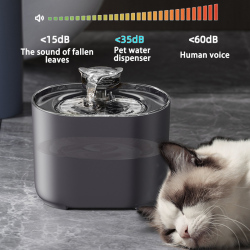 Автоматическая кормушка для кошек с фонтаном для воды и фильтром из пластика, питание от USB