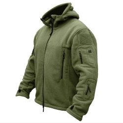 Мужская Зимняя Теплая Флисовая тактическая куртка в стиле милитари США, куртка с капюшоном для занятий спортом на открытом воздухе и походов