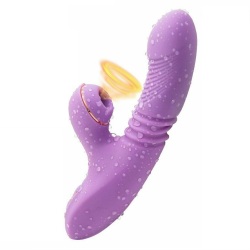 Вибратор-кролик для точки G с подогревом, фаллоимитатор для стимуляции клитора, двойной мотор, водонепроницаемые секс-игрушки для взрослых