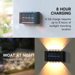 Настенный светильник в современном стиле со светодиодными лампами на солнечной энергии от GOTOBE Идеально подходит для домашн...