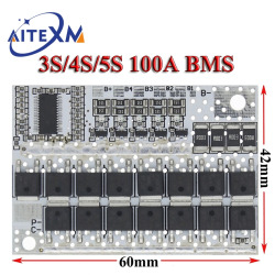 Литий-ионный аккумулятор LMO 3S/4S/5S BMS 12 В, 16,8 в, 21 в, 18 в, 3,7 в, 1 шт