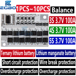 Литий-ионный аккумулятор 3S/4S/5S BMS 12,6 В 16,8 В 21 В 3,7 В 100 А