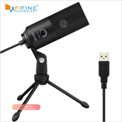Fifine Metal USB Конденсаторный Микрофон Video-K669