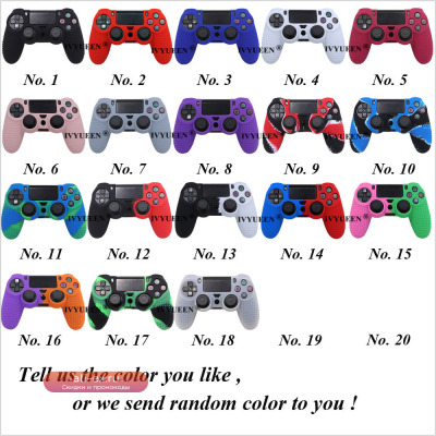 Противоскользящий силиконовый чехол IVYUEEN для Sony PlayStation Dualshock 4 PS4 DS4 Pro Slim Controller & Stick Grip, 19 цветов