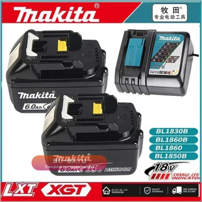 18V Battery For Makita 18V Power Tools Replacement Accessories BL1860 BL1850 Li-ion Rechargeable batteries Pack charger