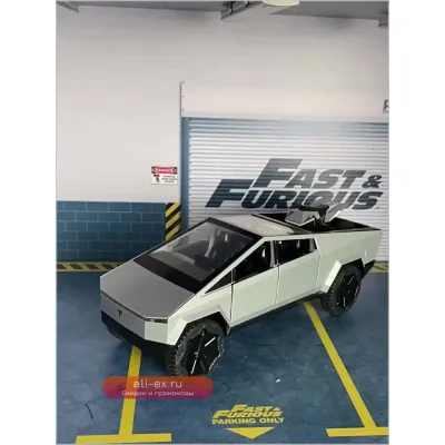Модель пикапа Tesla 1:24 металлическая