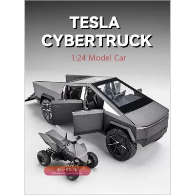 Модель пикапа Tesla 1:24 металлическая